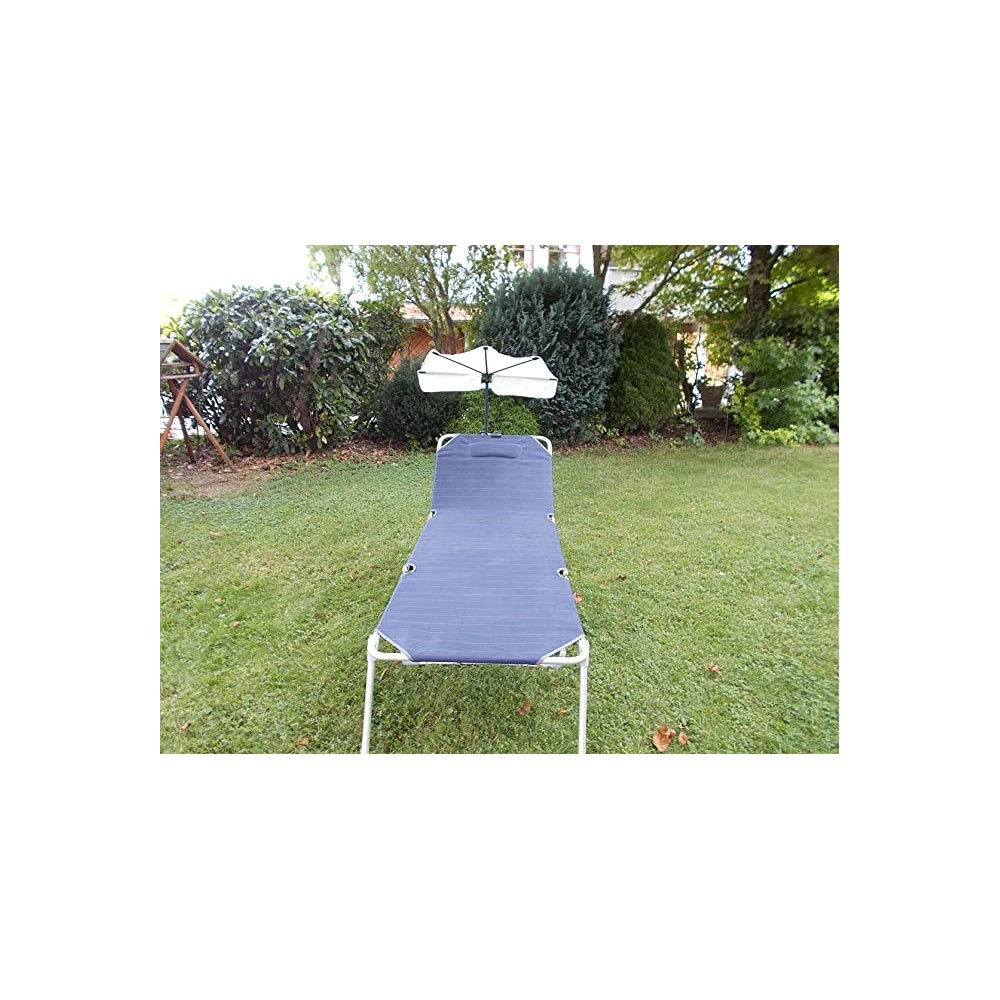 HOLLY STABIELO The Middle UV Travel Sun Face Protection Fan Natural with 360° Holder