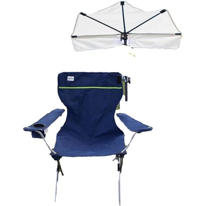 HOLLY STABIELO The Middle UV Travel Sun Face Protection Fan Natural with 360° Holder