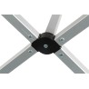HOLLY BRUNNER Tisch Titanium Axia 6 mit Rollplatte, Klapprahmen und Transporttasche