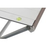 HOLLY BRUNNER Tisch Titanium Axia 6 mit Rollplatte, Klapprahmen und Transporttasche