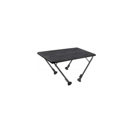 HOLLY BRUNNER Camping Tisch Linear Black 100 mit Qualitätstischplatte