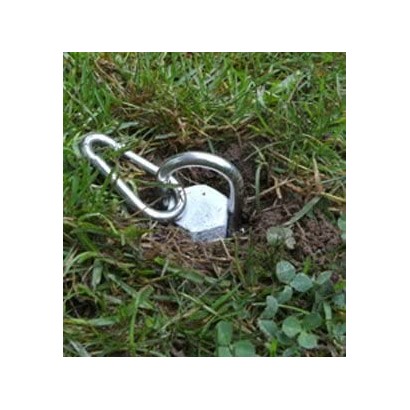 HOLLY WURMI STABIELO 2x ground screwdriver + 24 mm diameter stainless steel shackle + bag