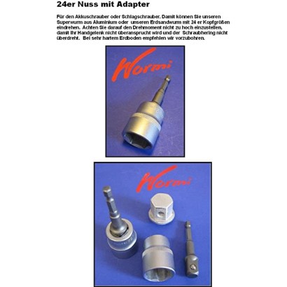 HOLLY WURMI STABIELO nut adapter 24mm