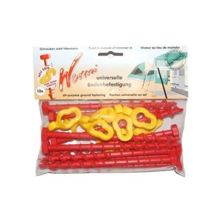 HOLLY WURMI STABIELO Standard screw peg set of 10 18cm and hook clips