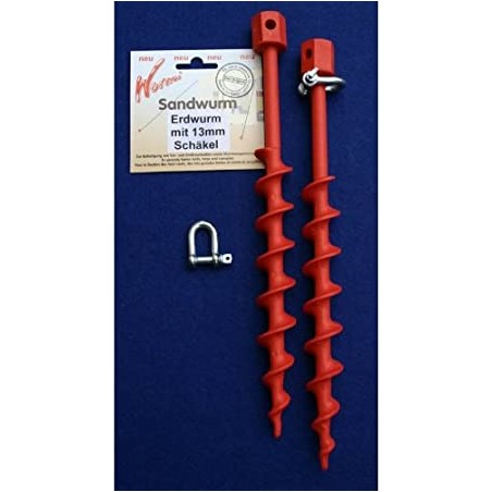 HOLLY WURMI STABIELO 2 pieces of ground anchor sandworm made of polyamide