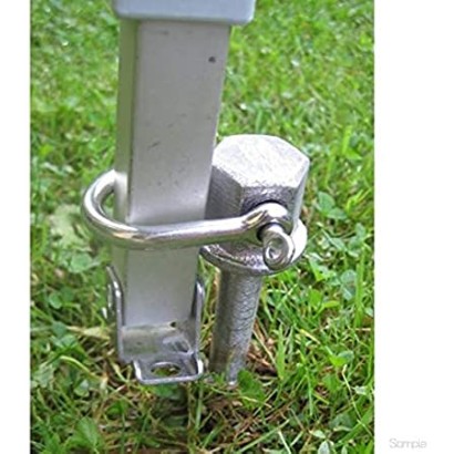 HOLLY WURMI STABIELO Set of 2 screw pegs + stainless steel shackle + bag + nut adapter