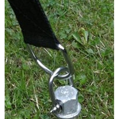 HOLLY WURMI STABIELO Set of 2 screw pegs + stainless steel shackle + bag + nut adapter