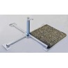 HOLLY STABIELO Plattenschirmständer aus 4mm Stahl für Schirmstöcke bis 55mm Durchmesser, Betonplatten 50x50, made in Germany