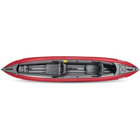 HOLLY GUMOTEX Kayak Solar II red with paddle, pump and splash guard