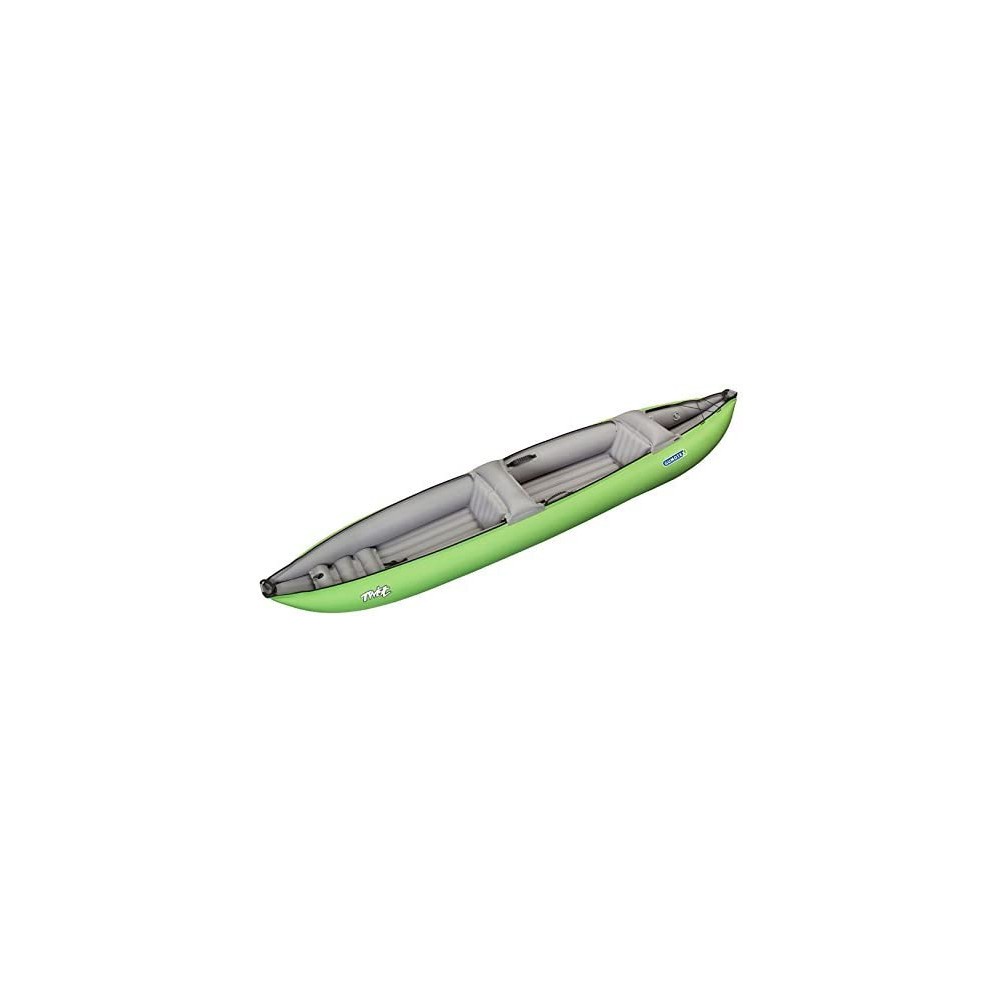 HOLLY GUMOTEX Kayak Twist 2-1 Lime + 2 adjustable paddles + pump green-grey
