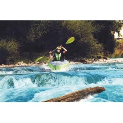 HOLLY GUMOTEX Kayak Twist 2-1 Lime + 2 adjustable paddles + pump green-grey