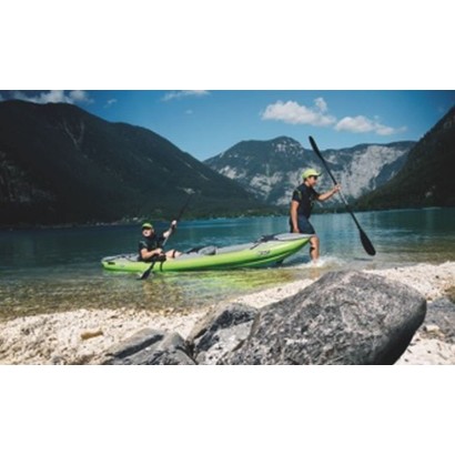 HOLLY GUMOTEX Kayak Twist 2-1 Lime + 2 adjustable paddles + pump green-grey
