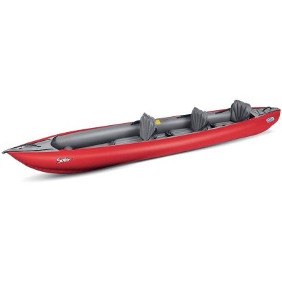 HOLLY GUMOTEX Inflatable kayak Solar Lime green-grey + pump + adjustable paddle