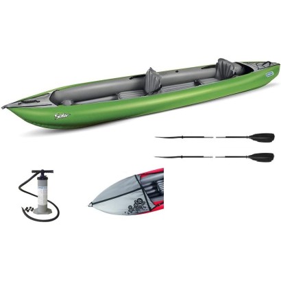 HOLLY GUMOTEX Inflatable kayak Solar Lime red-grey +...