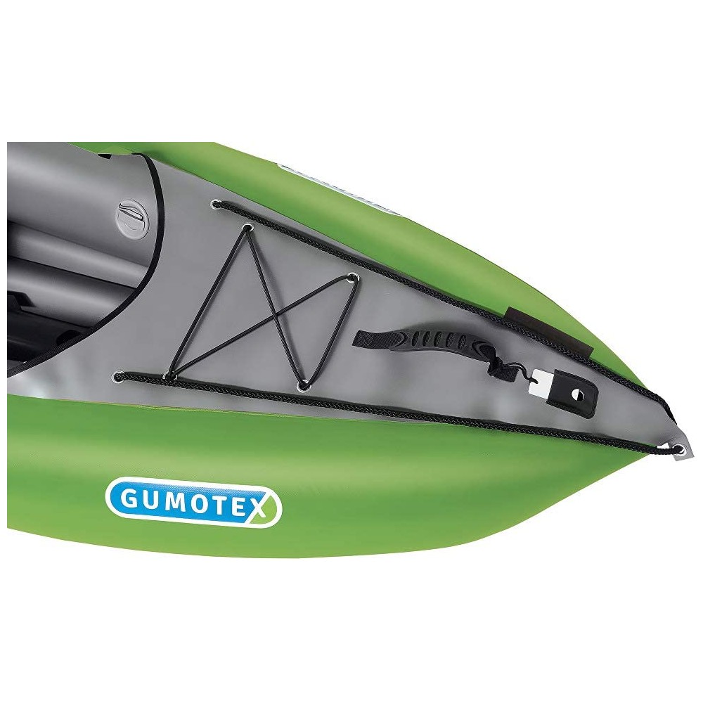 HOLLY GUMOTEX Inflatable kayak Solar Lime II green-grey, pump, 2x adjustable paddles