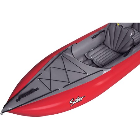 HOLLY GUMOTEX Inflatable kayak Solar Lime red-grey, pump, 2x adjustable paddles