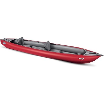 HOLLY GUMOTEX Inflatable kayak Solar Lime red-grey, pump, 2x adjustable paddles