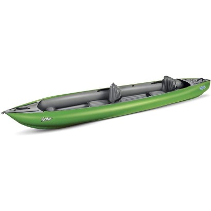 HOLLY GUMOTEX Inflatable kayak Solar Lime red-grey, pump, 2x adjustable paddles
