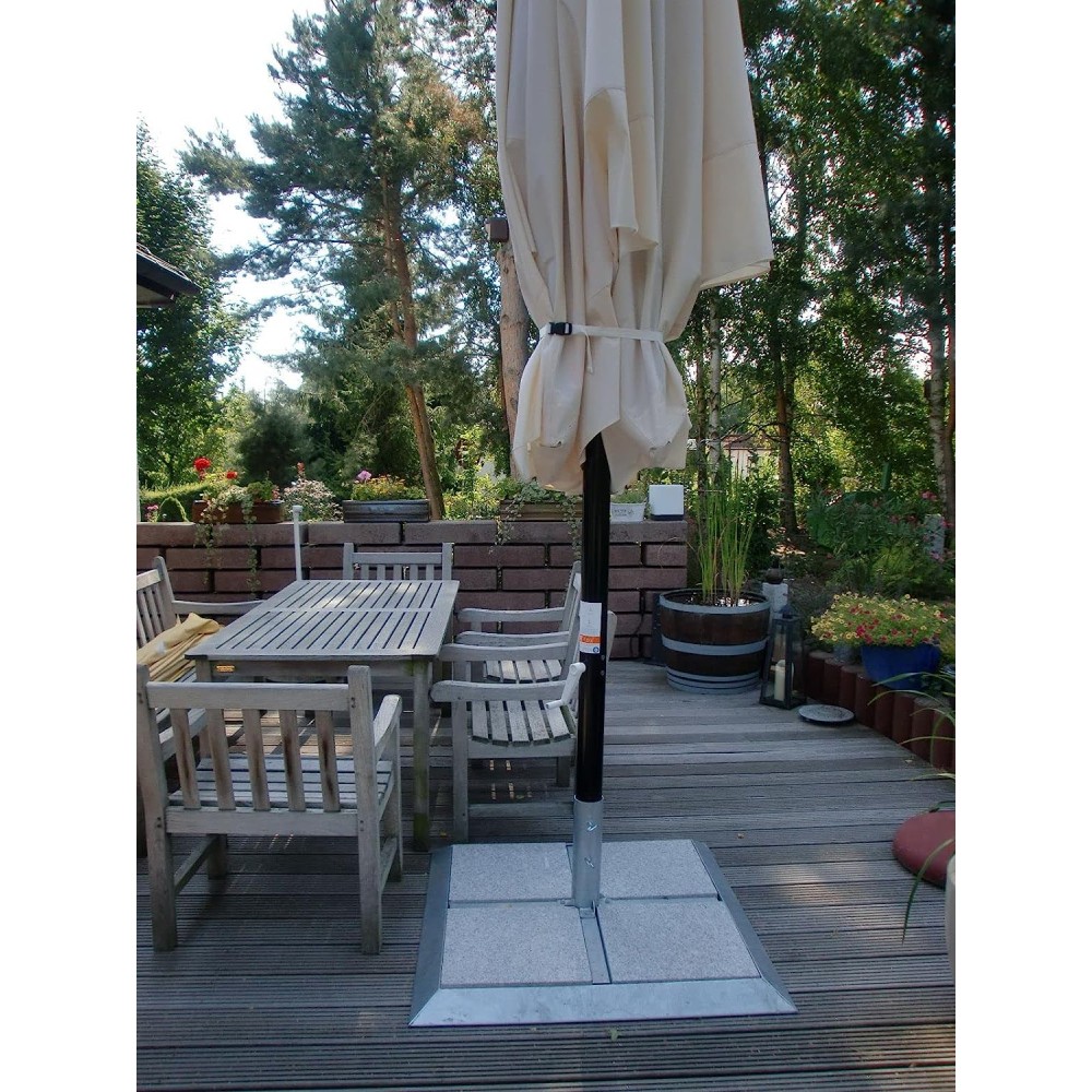 HOLLY STABIELO Schrägrahmen-Sicherheits-Plattenständer 4mm Stahl, 80µm galvanisch verzinkt, 50er Platten, Rohrdurchmesser 50mm