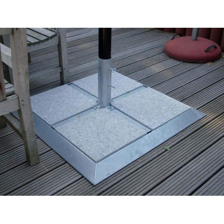 HOLLY STABIELO Schrägrahmen-Sicherheits-Plattenständer 4mm Stahl, 80µm  galvanisch verzinkt, 40er Platten, Rohrdurchmesser 70mm