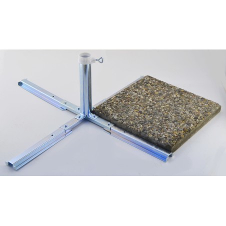 HOLLY STABIELO Plattenschirmständer aus 4mm Stahl 80µm  galvanisch verzinkt 40er oder 50er Platten Rohrdurchmesser bis 53mm