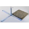 HOLLY STABIELO Plattenschirmständer aus 4mm Stahl 80µm feuerverzinkt 40er oder 50er Platten Rohrdurchmesser bis 55mm