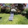HOLLY Shadow der Taupe-Mausgraue - UV Sonnenschutz Fächer für Relaxstühle, made in Baden-Württemberg