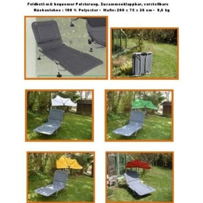 HOLLY STABIELO Strandstuhl dunkelgrau-anthrazit 1er Pack