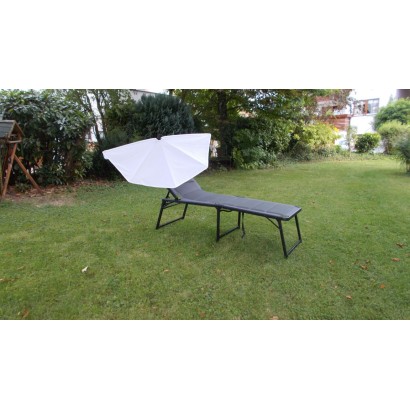 HOLLY KAUFLAND Edition Nr. 2 Fächerschirm natur, UV Sonnenschutz für Liegen