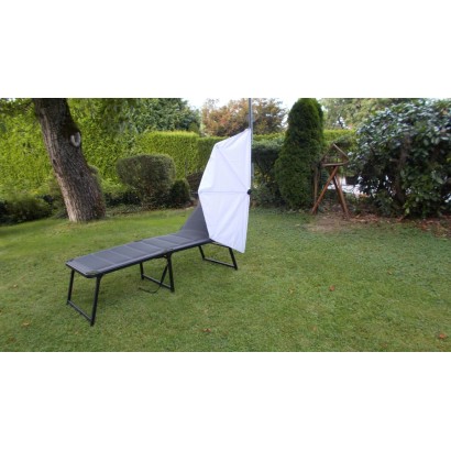 HOLLY KAUFLAND Edition Nr. 2 Fächerschirm natur, UV Sonnenschutz für Liegen