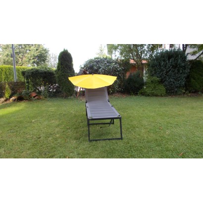 HOLLY KAUFLAND Edition Nr. 3 Fächerschirm gelb, UV Sonnenschutz für Liegen