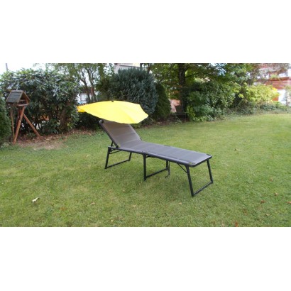 HOLLY KAUFLAND Edition Nr. 3 Fächerschirm gelb, UV Sonnenschutz für Liegen