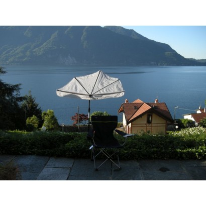 HOLLY KAUFLAND Edition Nr. 4 Fächerschirm weiß, UV Sonnenschutz für Faltstühle