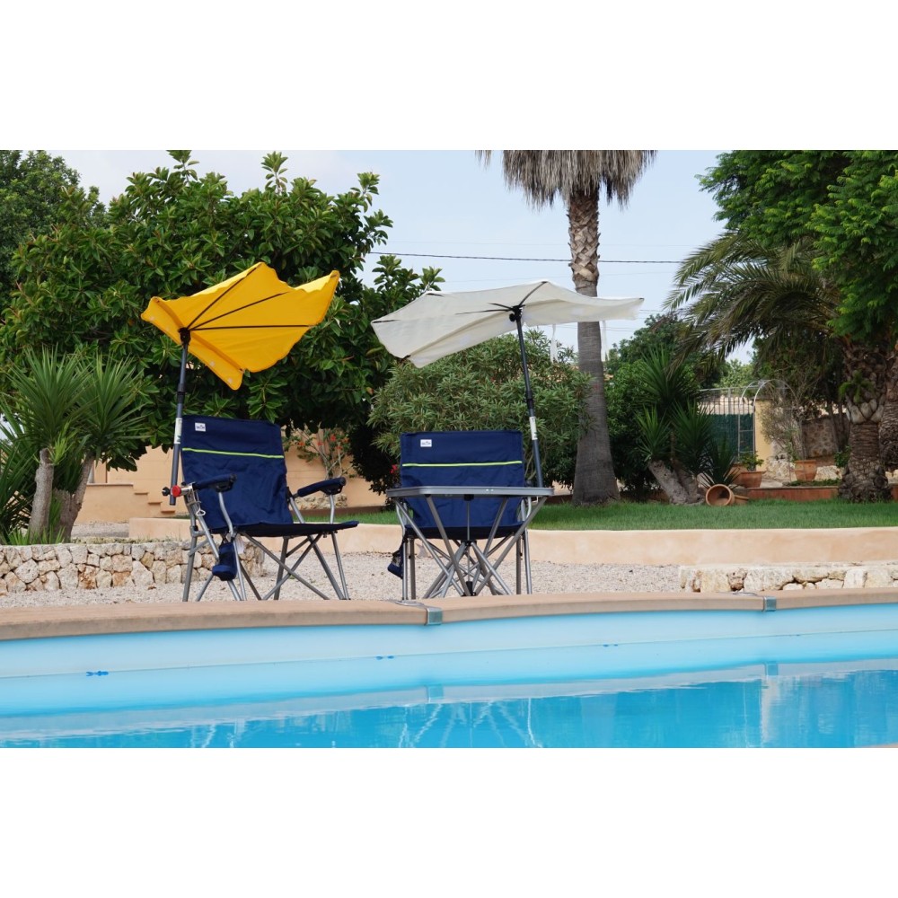 HOLLY KAUFLAND Edition Nr. 5 Fächerschirm natur, UV Sonnenschutz für Faltstühle