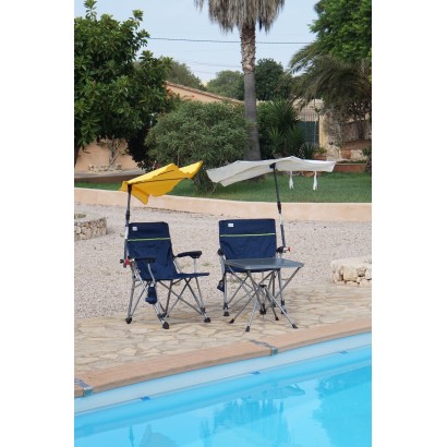 HOLLY KAUFLAND Edition Nr. 5 Fächerschirm natur, UV Sonnenschutz für Faltstühle