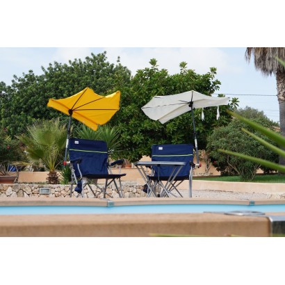 HOLLY KAUFLAND Edition Nr. 5 Fächerschirm natur, UV Sonnenschutz für Faltstühle