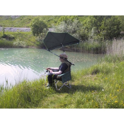 HOLLY KAUFLAND Edition Nr. 7 Fächerschirm dunkelgrün, UV Sonnenschutz Modell Angler