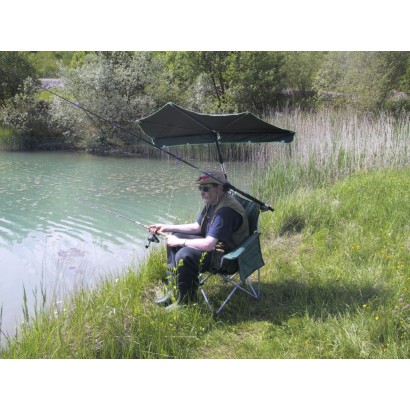 HOLLY KAUFLAND Edition Nr. 7 Fächerschirm dunkelgrün, UV Sonnenschutz Modell Angler