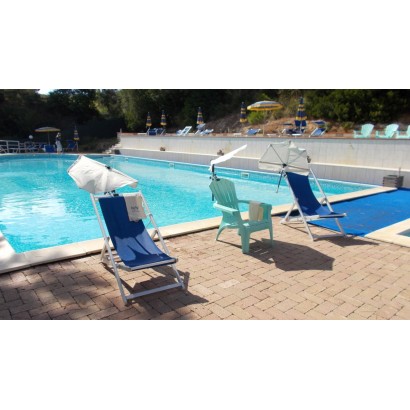 HOLLY KAUFLAND Edition Nr. 8 Fächerschirm weiss, UV Sonnenschutz Modell Elba