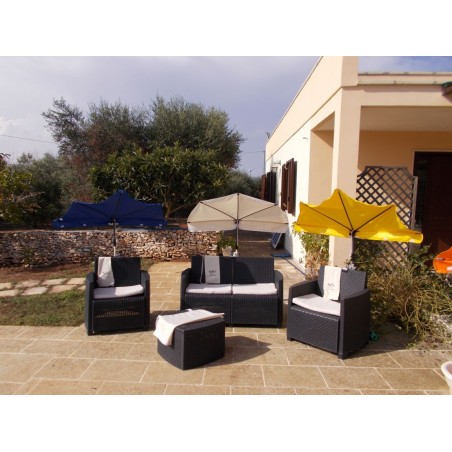 HOLLY KAUFLAND Edition Nr. 19 Fächerschirm natur, UV Sonnenschutz Modell Salento