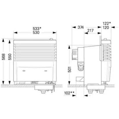 HOLLY STABIELO TRUMA S5004 Heizung ohne Verkleidung