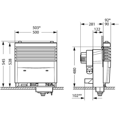 HOLLY STABIELO TRUMA S3004 Heizung mit Standard-Verkleidung