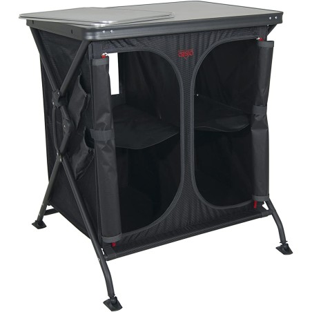 HOLLY CRESPO Camping Küchenschrank AP 104 mit 2 Abteilen und Regalen, faltbar