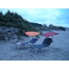 HOLLY Exklusivmodell Beach And Shore drehbarer teleskopierbarer Sonnenschutzfächer Fächerschirm orange inkl. Multihalterung