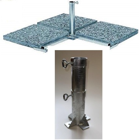 HOLLY STABIELO Sicherheits-Schirmständer Plattenständer DUO 60-50