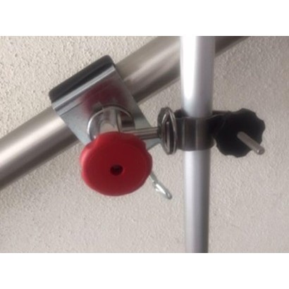 HOLLY STABIELO Schirmhalter 360° bis 65mm Durchmesser mit Edelstahl-Konus für Stöcke bis max. 38mm Durchmesser