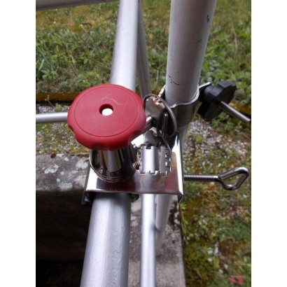 HOLLY STABIELO Schirmhalter 360° bis 40mm Durchmesser mit Edelstahl-Konus für Stöcke bis max. 38mm Durchmesser