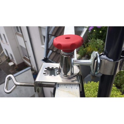 HOLLY STABIELO Schirmhalter 360° bis 40mm Durchmesser mit Edelstahl-Konus für Stöcke bis max. 38mm Durchmesser
