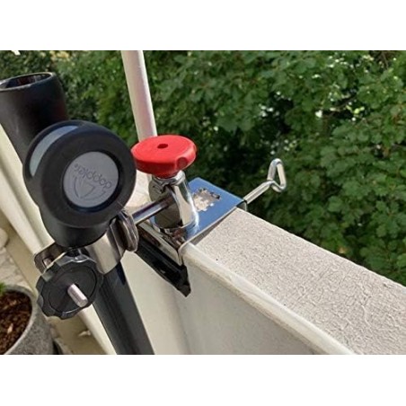 HOLLY STABIELO Schirmhalter 360° bis 40mm Durchmesser mit Edelstahl-Konus für Stöcke bis max. 38mm Durchmesser