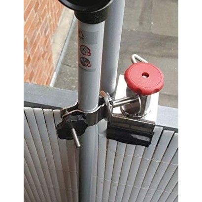 HOLLY STABIELO Schirmhalter 360° bis 40mm Durchmesser mit Edelstahl-Konus für Stöcke bis max. 38mm Durchmesser